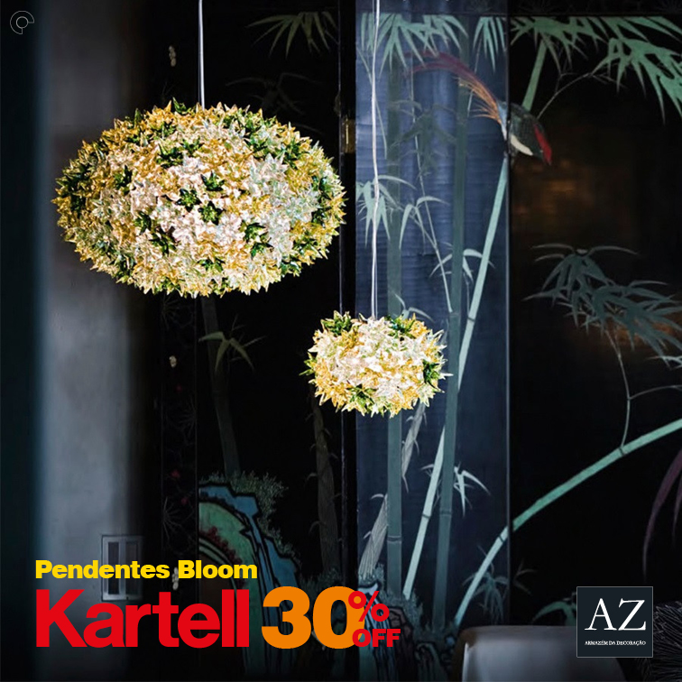 Kartell, 30 Off Pendente Bloom Blog Armazem AZ